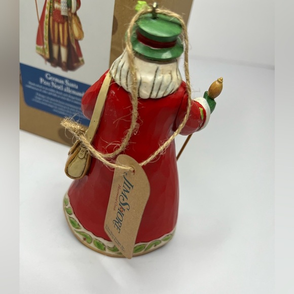 Jim Shore German Santa Ornament Stein Satchel Robe - Picture 3 of 6